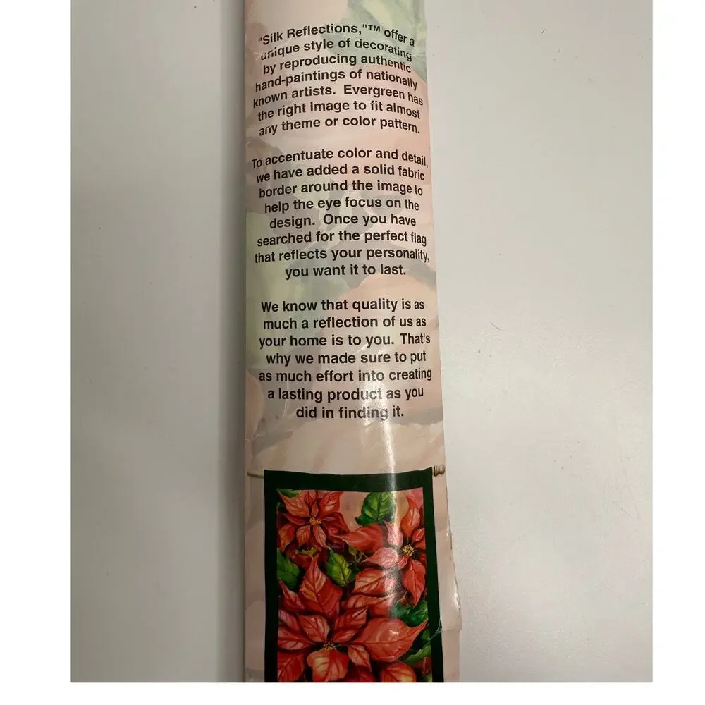Evergreen Flags Poinsettia Outdoor Flag in Package 29